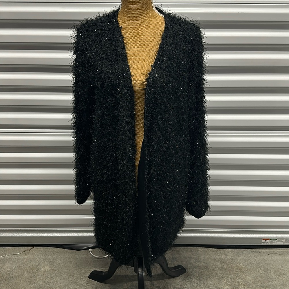 Skies are Blue - Size XXL Black Open Front Cardigan Nw/oT